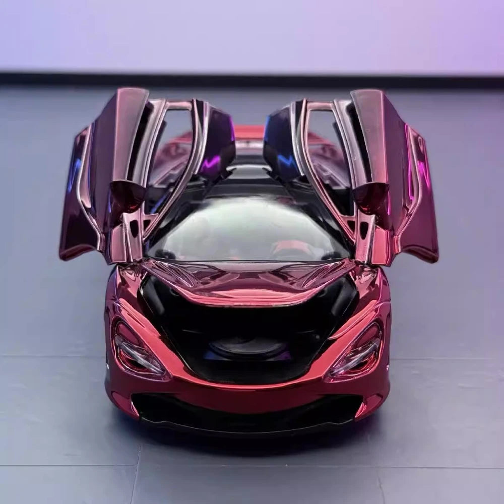 [TOY] 1:32 McLaren 2017 720S Electroplated Red Model Car Die-Cast