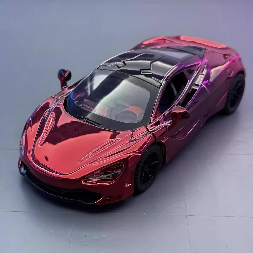 [TOY] 1:32 McLaren 2017 720S Electroplated Red Model Car Die-Cast