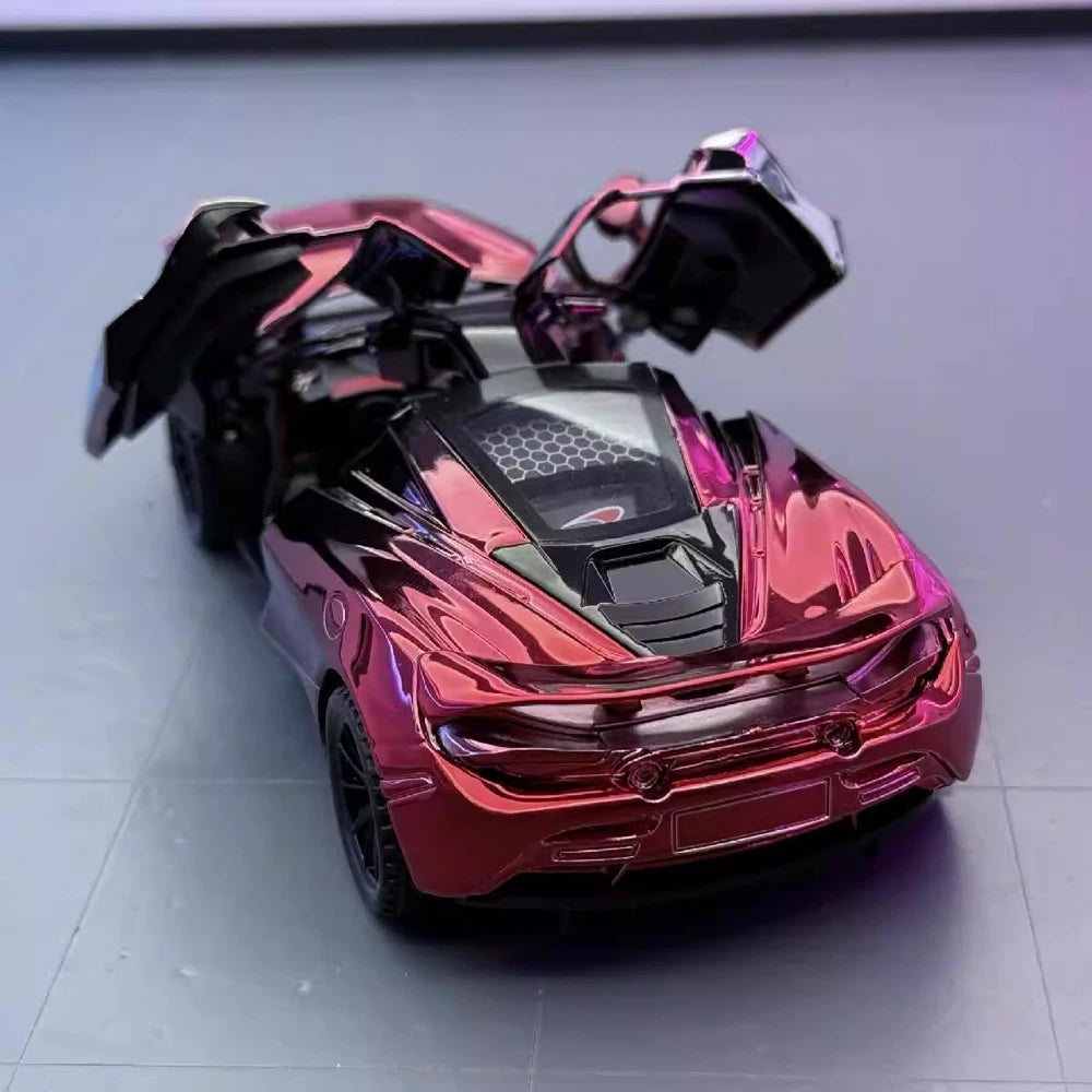 [TOY] 1:32 McLaren 2017 720S Electroplated rood modelauto Die-Cast