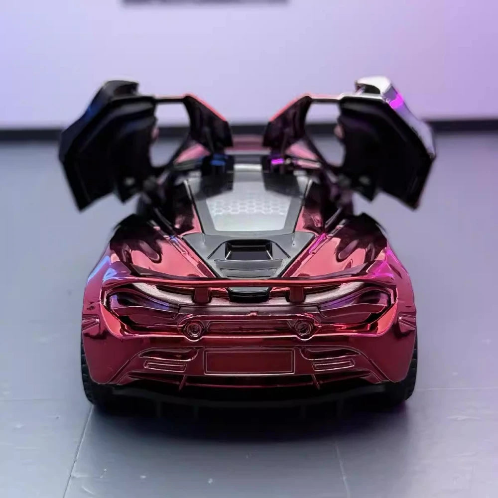 [TOY] 1:32 McLaren 2017 720S Electroplated Red Model Car Die-Cast