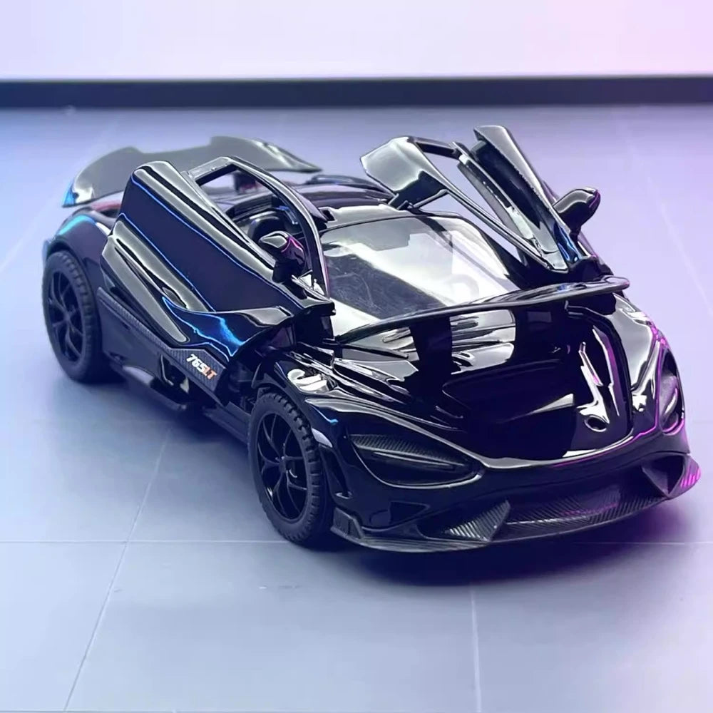 [TOY] 1:32 McLaren 2021 765LT Black Model Car Die-Cast