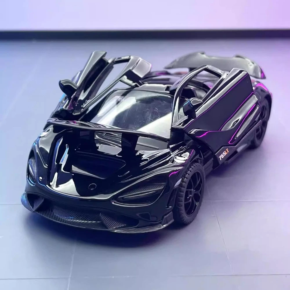 [TOY] 1:32 McLaren 2021 765LT Black Model Car Die-Cast