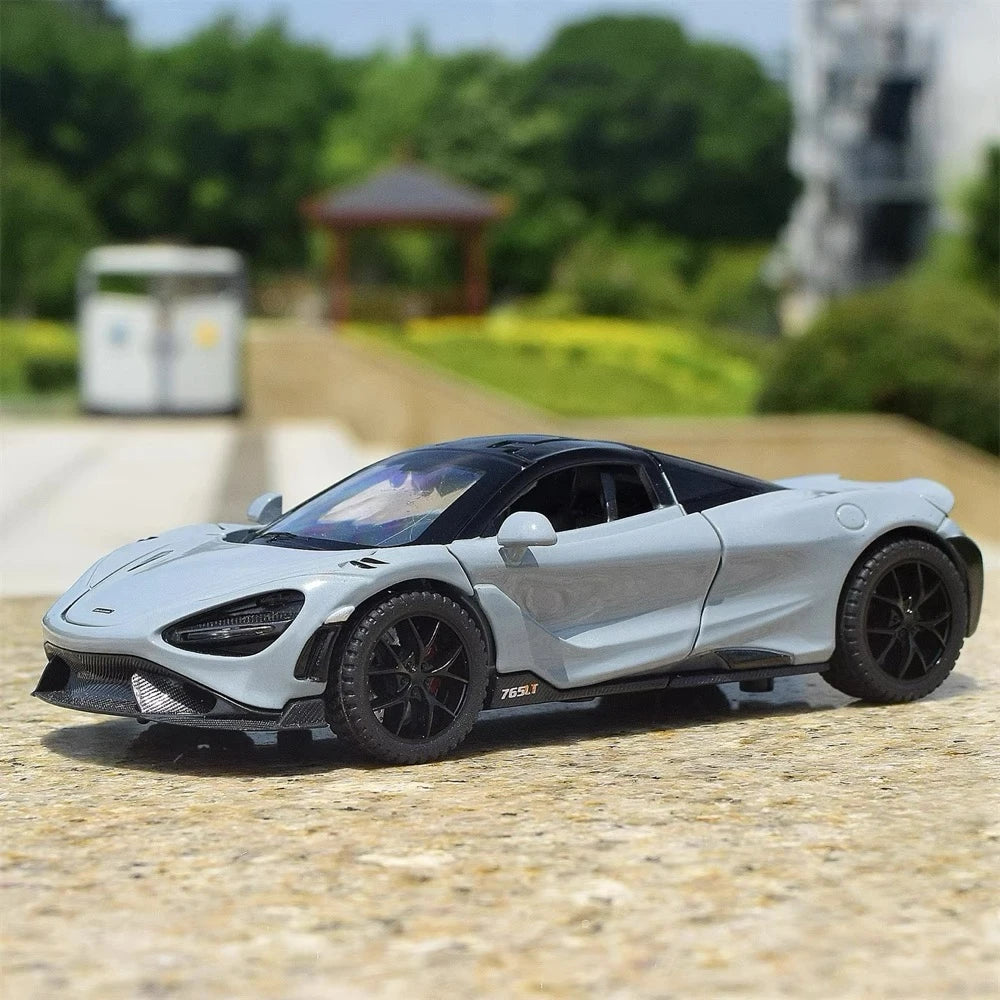 [TOY] 1:32 McLaren 2021 765LT Gray Model Car Die-Cast