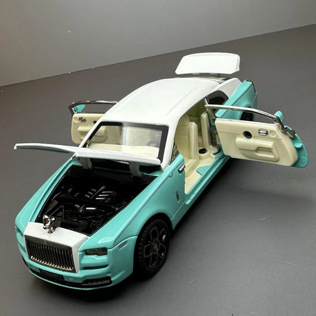 [TOY] 1:32 Rolls-Royce 2013 Wraith Mansory blå modellbil Die-Cast