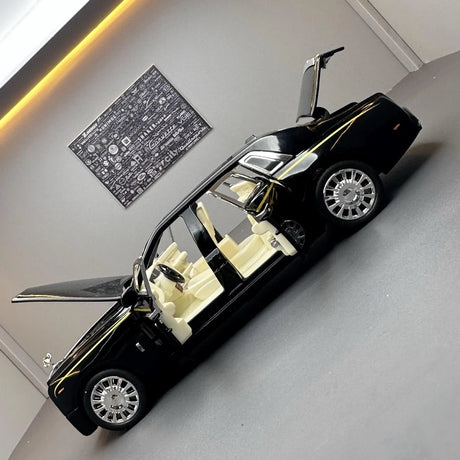 [TOY] 1:32 Rolls-Royce 2017 Phantom svart modellbil Die-Cast