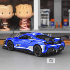 [TOY] 1:32 Ferrari 2019 488 Challenge EVO Blue Model Car Die-Cast