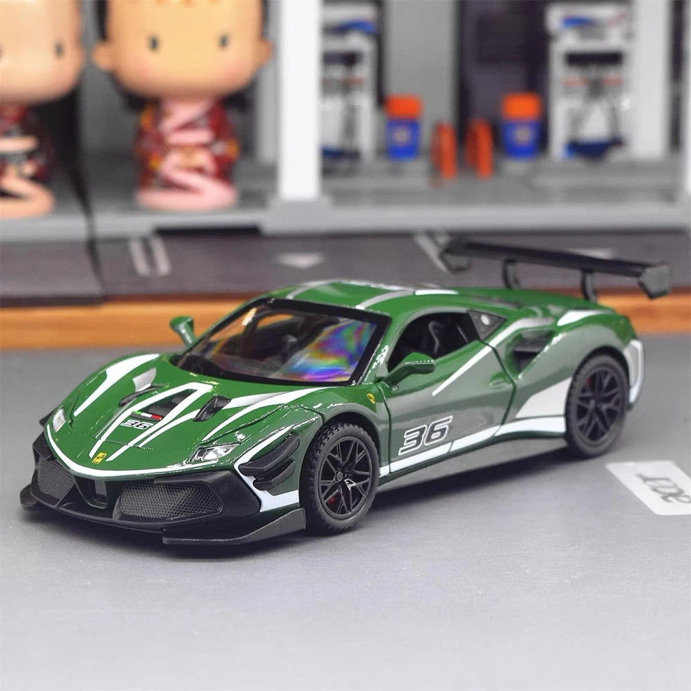 [TOY] 1:32 Ferrari 2019 488 Challenge EVO Green Model Car Die-Cast