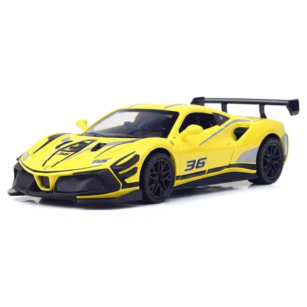 [TOY] 1:32 Ferrari 2019 488 Challenge EVO giallo modellino di auto Die-Cast
