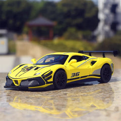 [TOY] 1:32 Ferrari 2019 488 Challenge EVO giallo modellino di auto Die-Cast
