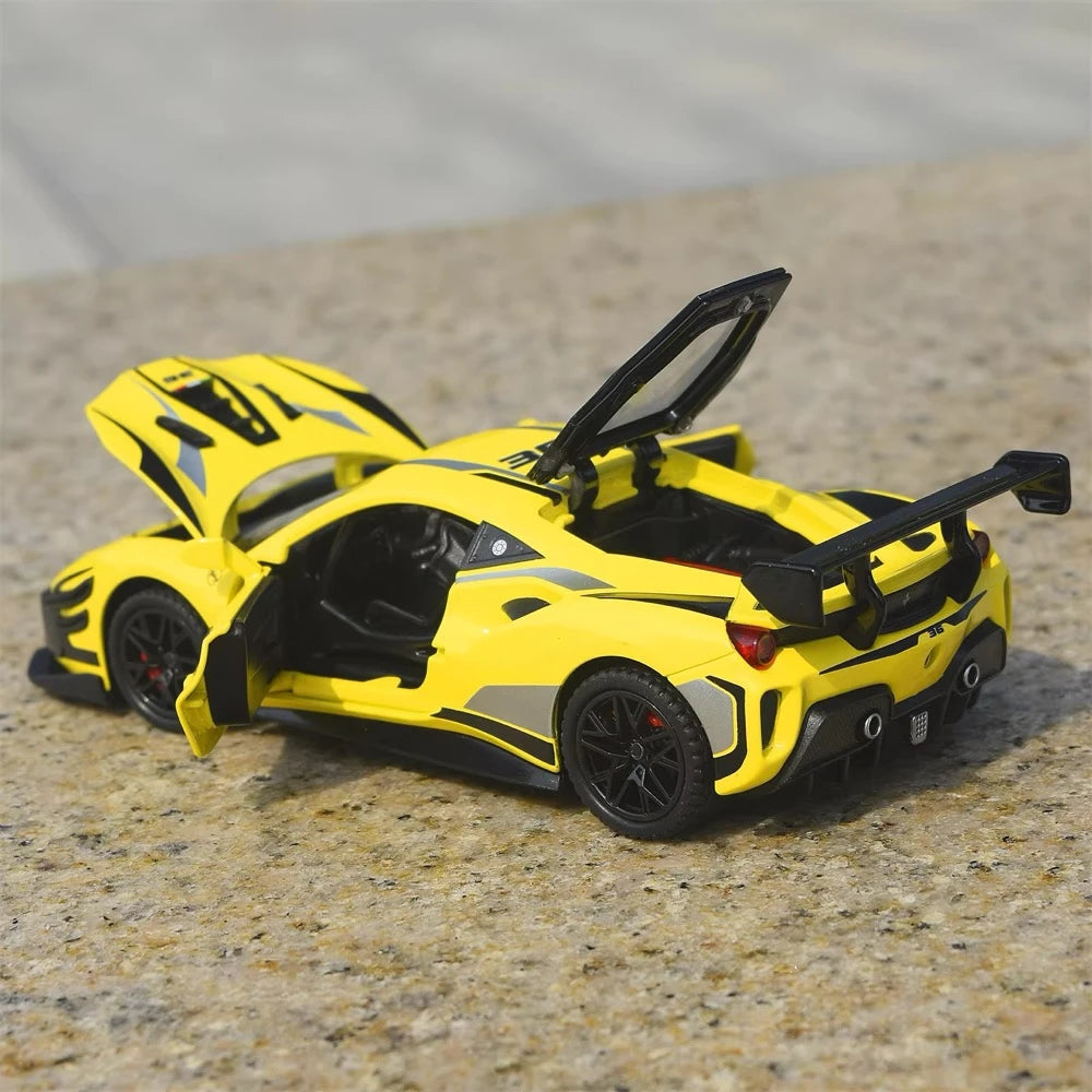 [TOY] 1:32 Ferrari 2019 488 Challenge EVO giallo modellino di auto Die-Cast