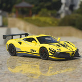 [TOY] 1:32 Ferrari 2019 488 Challenge EVO geel modelauto Die-Cast