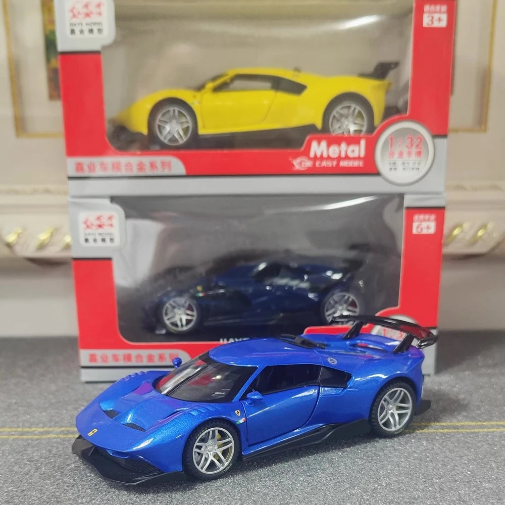 [TOY] 1:32 Ferrari 2019 P80C ブルー モデルカー Die-Cast
