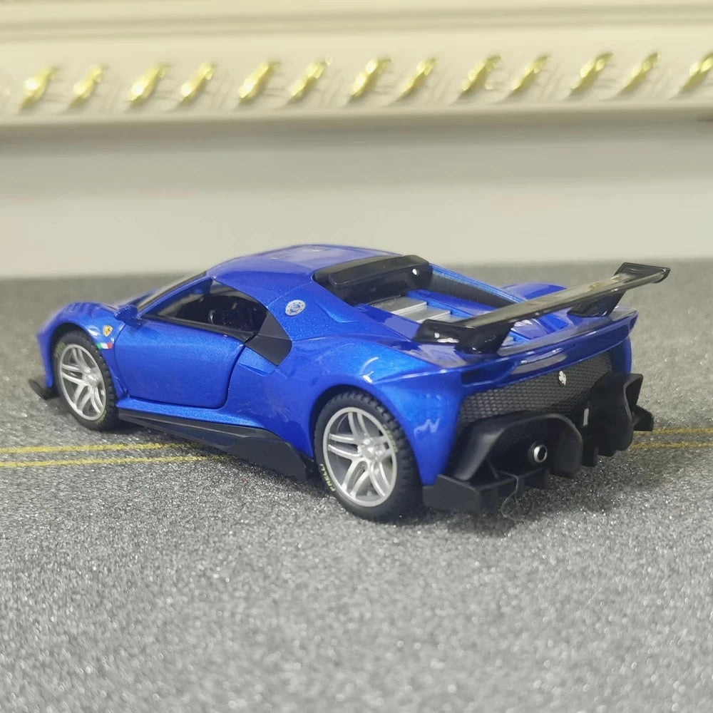 [TOY] 1:32 Ferrari 2019 P80C Blue Model Car Die-Cast