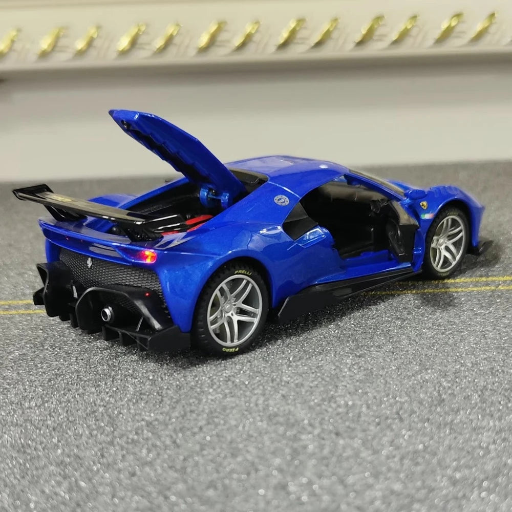 [TOY] 1:32 Ferrari 2019 P80C Blue Model Car Die-Cast