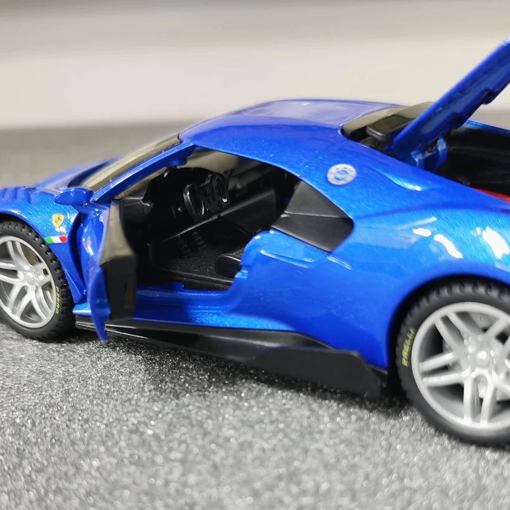 [TOY] 1:32 Ferrari 2019 P80C Blue Model Car Die-Cast