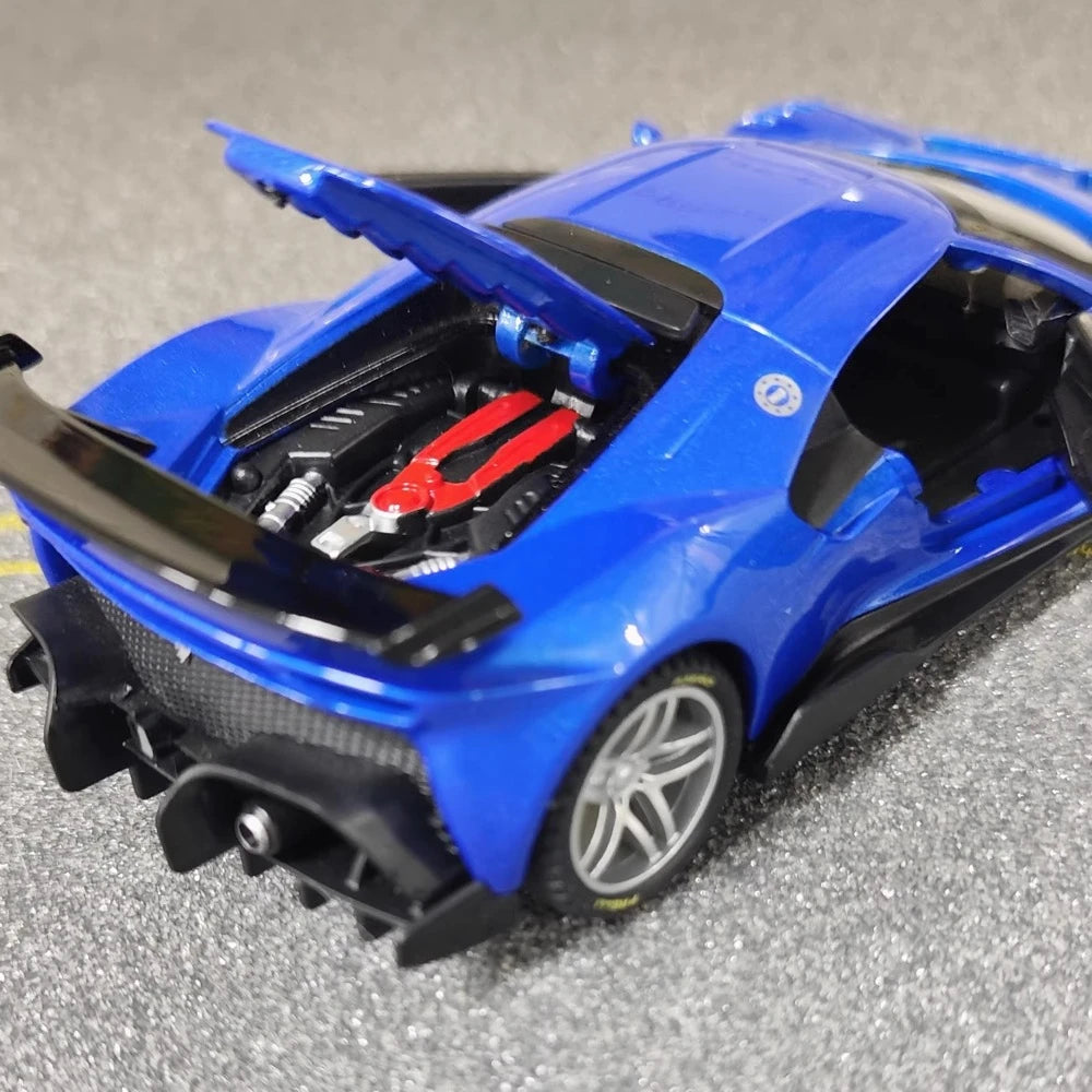 [TOY] 1:32 Ferrari 2019 P80C ブルー モデルカー Die-Cast