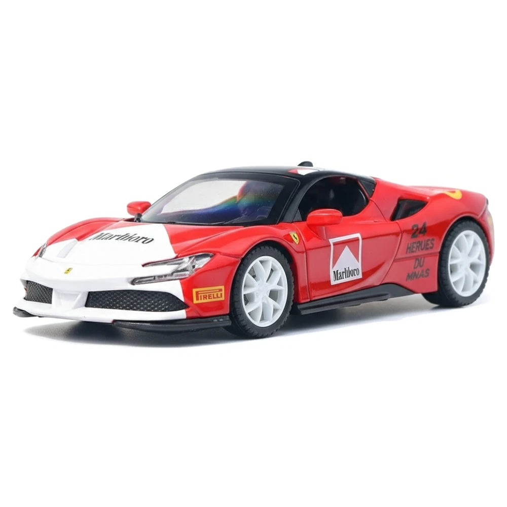 [TOY] 1:32 Ferrari 2019 SF90 Stradale Marlboro Model Car Die-Cast