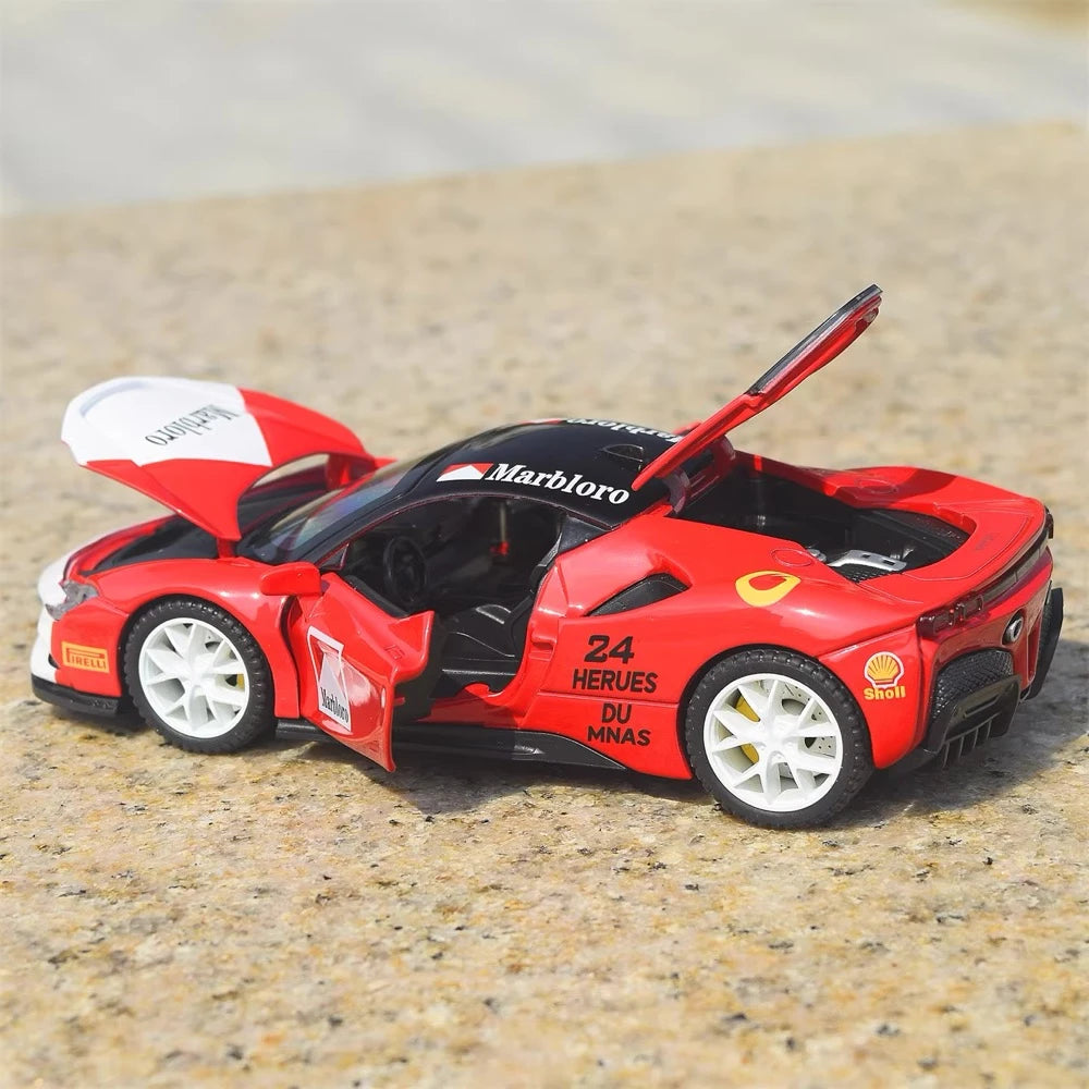 [TOY] 1:32 Ferrari 2019 SF90 Stradale Marlboro Model Car Die-Cast