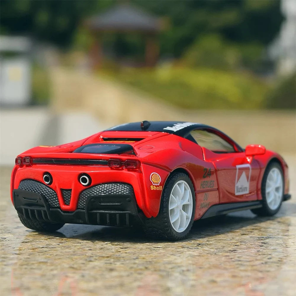 [TOY] 1:32 Ferrari 2019 SF90 Stradale Marlboro Model Car Die-Cast