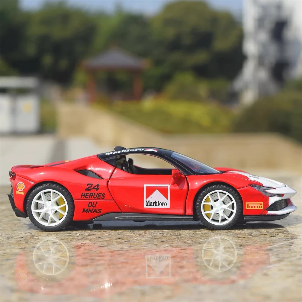 [TOY] 1:32 Ferrari 2019 SF90 Stradale Marlboro Model Car Die-Cast