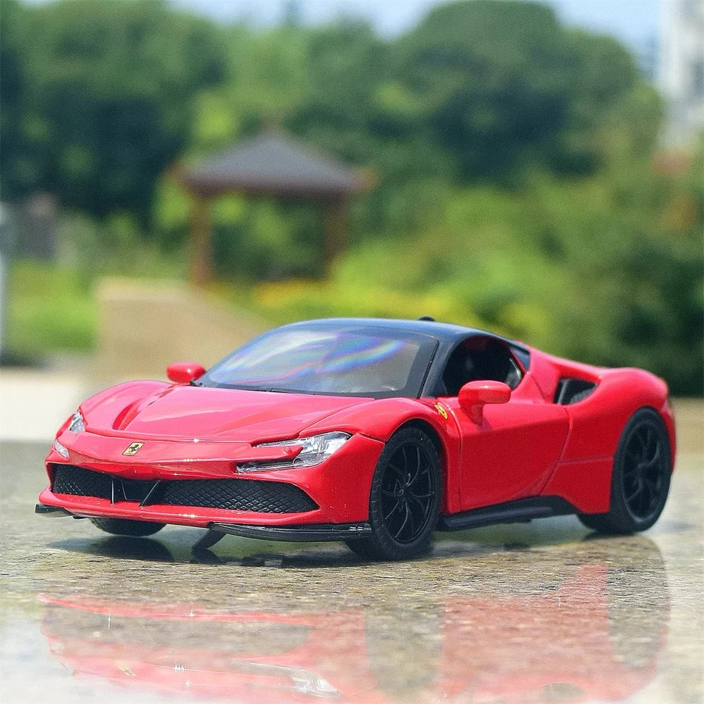 [TOY] 1:32 Ferrari 2019 SF90 Stradale rosso modellino di auto Die-Cast