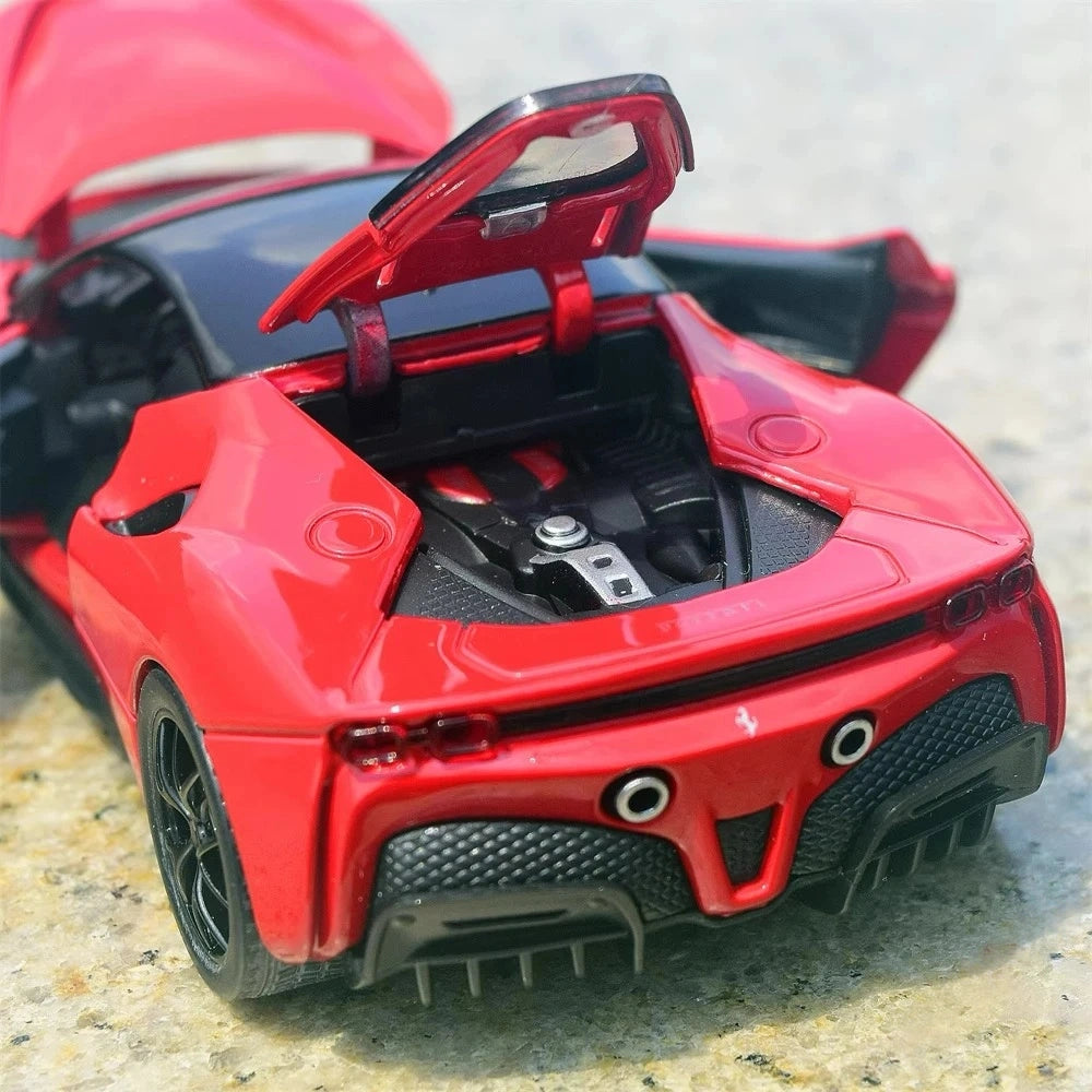 [TOY] 1:32 Ferrari 2019 SF90 Stradale rosso modellino di auto Die-Cast