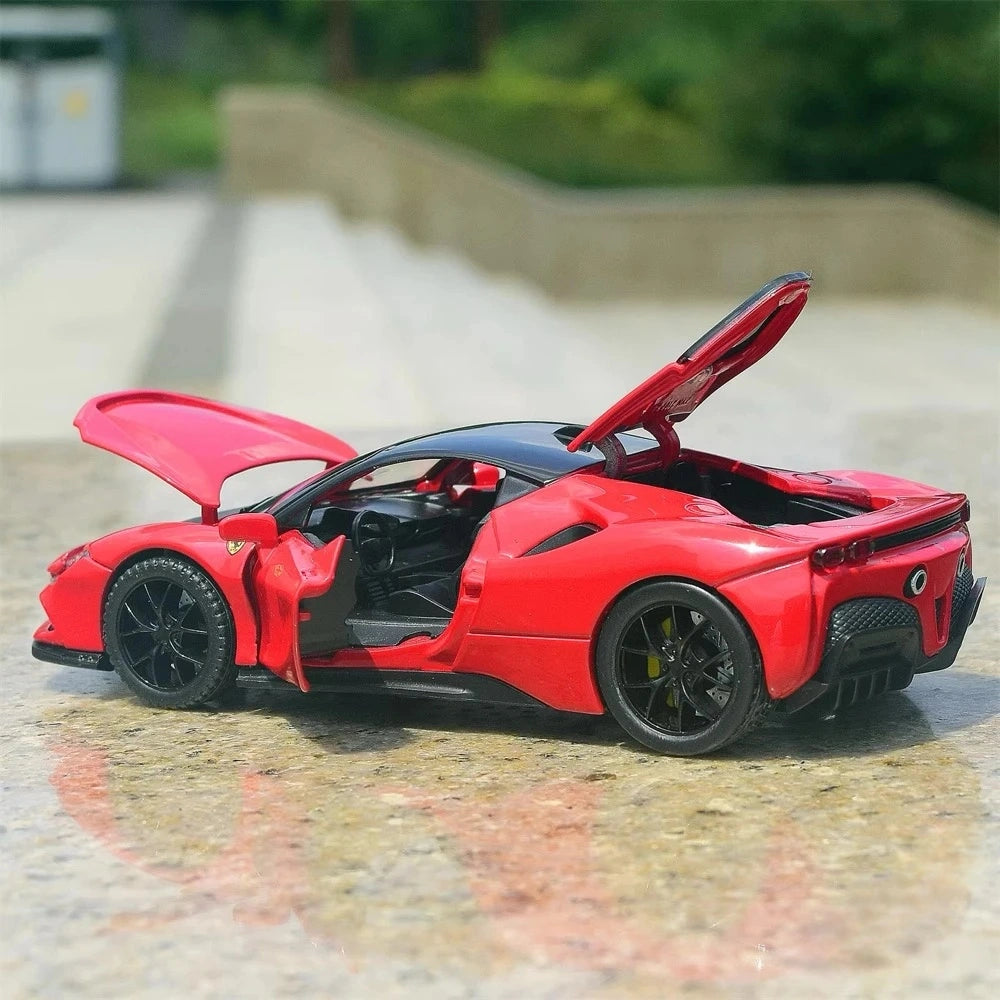 [TOY] 1:32 Ferrari 2019 SF90 Stradale rosso modellino di auto Die-Cast