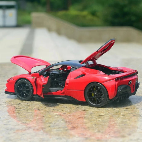[TOY] 1:32 Ferrari 2019 SF90 Stradale röd modellbil Die-Cast