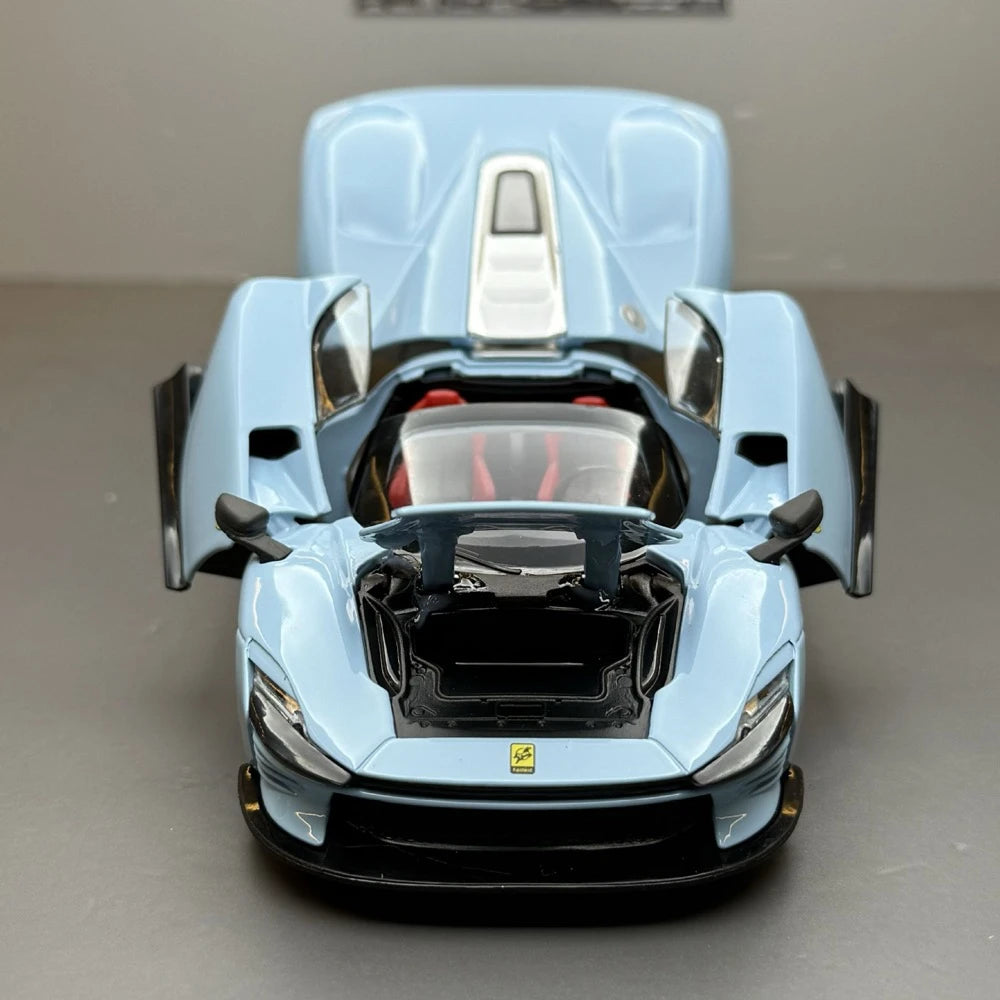 [TOY] 1:32 Ferrari 2022 Daytona SP3 blu modellino di auto Die-Cast