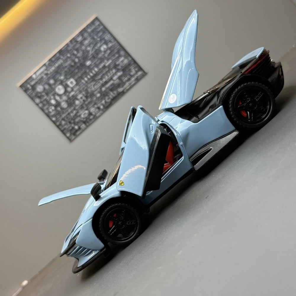 [TOY] 1:32 Ferrari 2022 Daytona SP3 blu modellino di auto Die-Cast