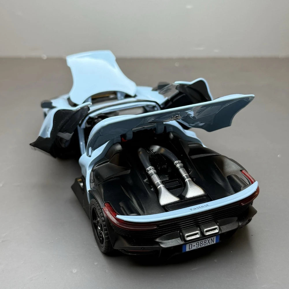 [TOY] 1:32 Ferrari 2022 Daytona SP3 blu modellino di auto Die-Cast