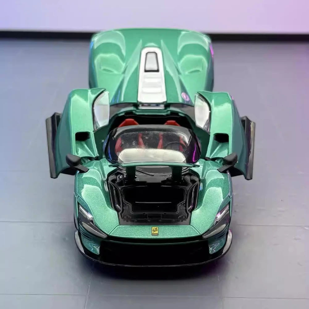 [TOY] 1:32 Ferrari 2022 Daytona SP3 Green Model Car Die-Cast