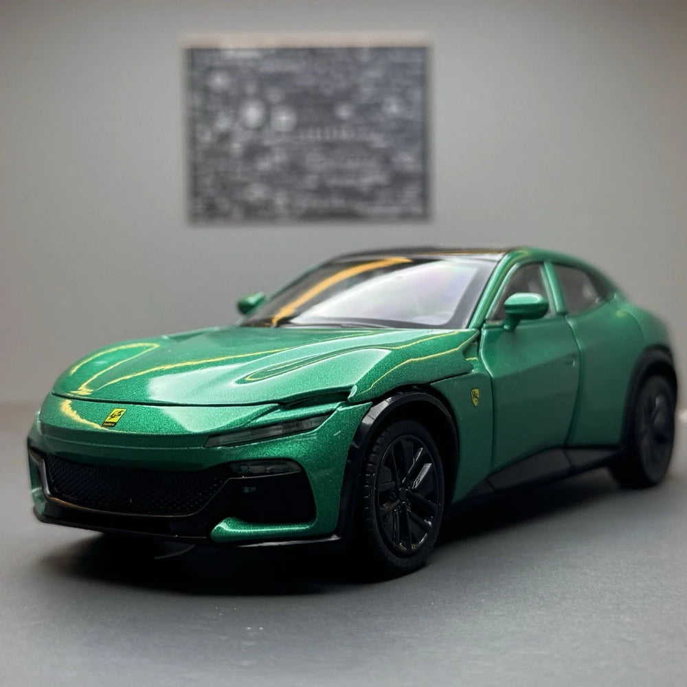 [TOY] 1:32 Ferrari 2023 Purosangue Green Model Car Die-Cast