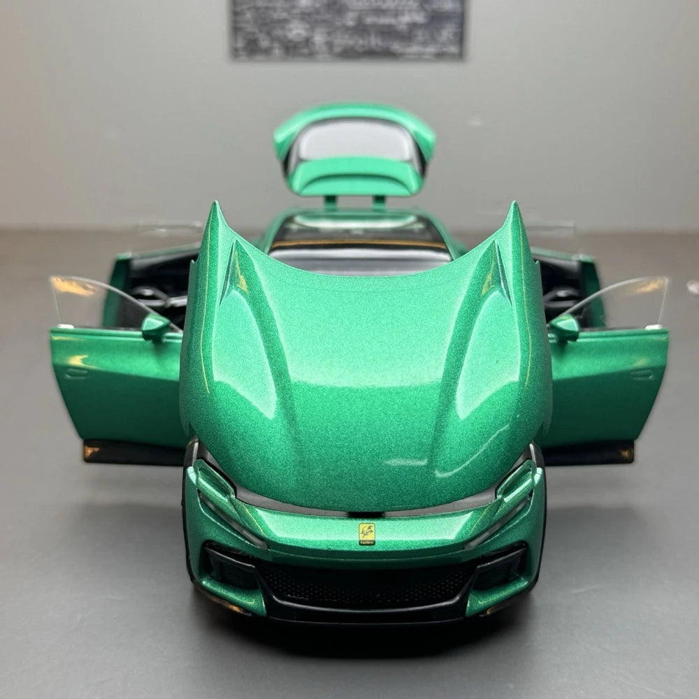 [TOY] 1:32 Ferrari 2023 Purosangue Green Model Car Die-Cast