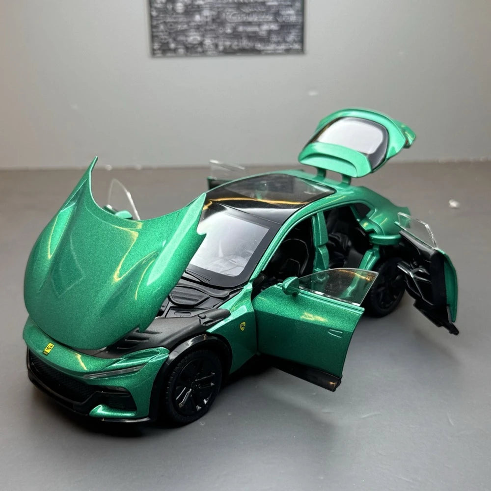 [TOY] 1:32 Ferrari 2023 Purosangue Green Model Car Die-Cast