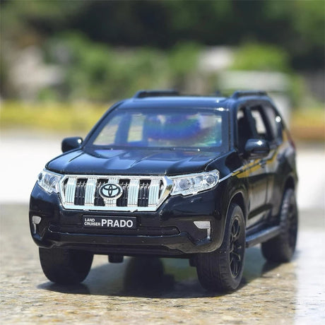 [TOY] 1:32 Toyota 2018 Land Cruiser Prado Black Model Car Die-Cast