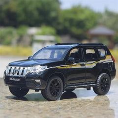 [TOY] 1:32 Toyota 2018 Land Cruiser Prado Black Model Car Die-Cast
