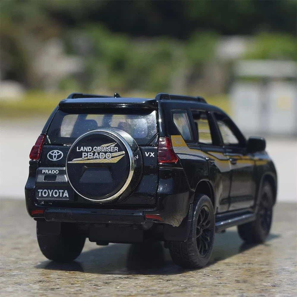 [TOY] 1:32 Toyota 2018 Land Cruiser Prado Black Model Car Die-Cast