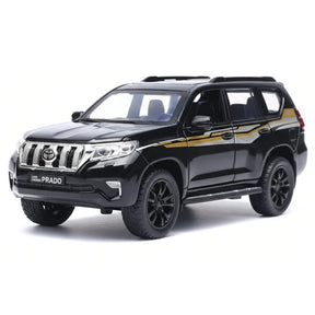 [TOY] 1:32 Toyota 2018 Land Cruiser Prado Black Model Car Die-Cast