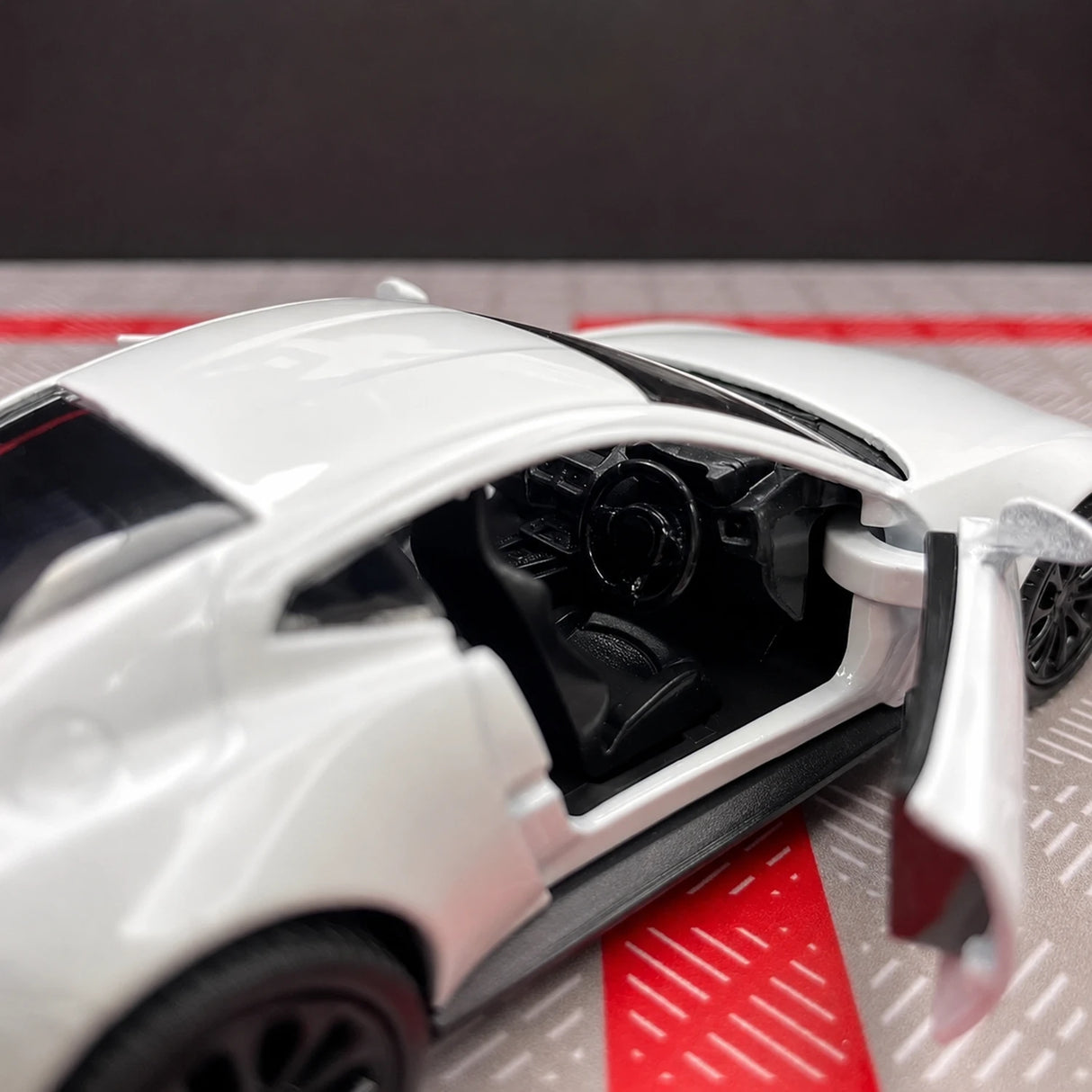 Aston Martin 2018 Vantage White 1:36 – Modelo de exhibición de fundición a presión