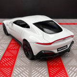 Aston Martin 2018 Vantage White 1:36 – Modelo de exhibición de fundición a presión