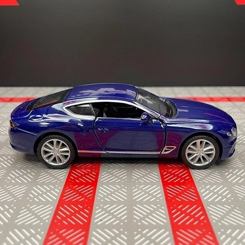 [TOY] 1:36 Bentley 2018 Continental GT Blue Model Car Die-Cast