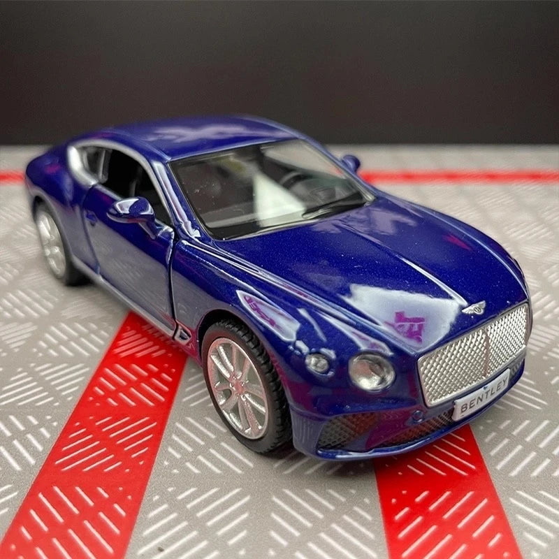 [TOY] 1:36 Bentley 2018 Continental GT Blue Model Car Die-Cast