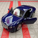 [TOY] 1:36 Bentley 2018 Continental GT Blue Model Car Die-Cast