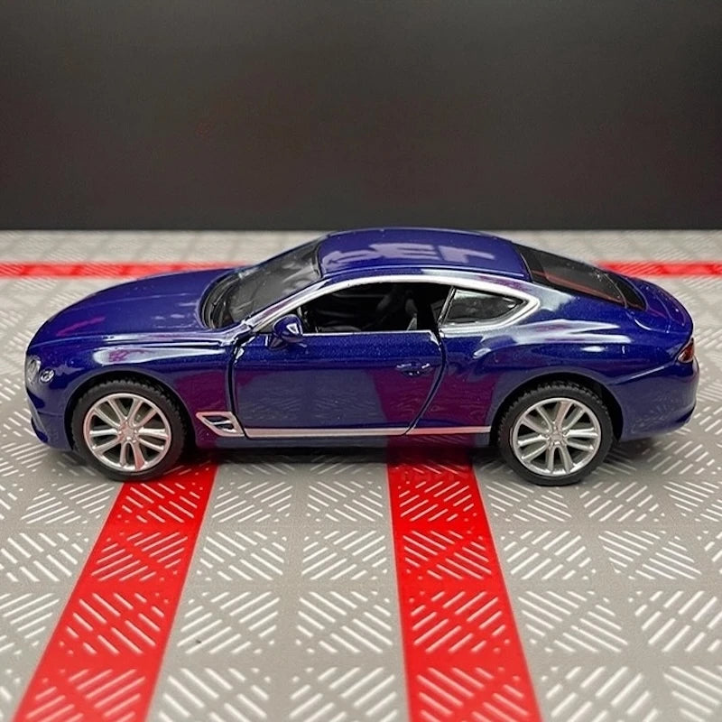 [TOY] 1:36 Bentley 2018 Continental GT Blue Model Car Die-Cast