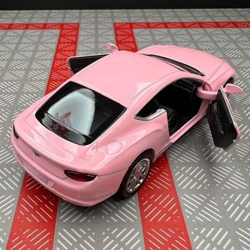 [TOY] 1:36 Bentley 2018 Continental GT Pink Model Car Die-Cast