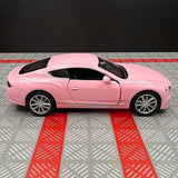 [TOY] 1:36 Bentley 2018 Continental GT Pink Model Car Die-Cast