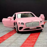[TOY] 1:36 Bentley 2018 Continental GT Pink Model Car Die-Cast