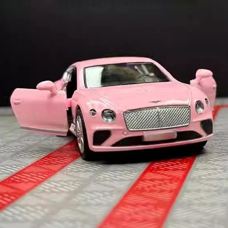 [TOY] 1:36 Bentley 2018 Continental GT Pink Model Car Die-Cast
