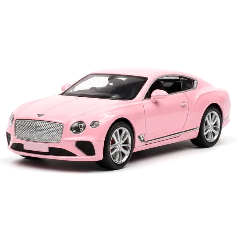 [TOY] 1:36 Bentley 2018 Continental GT Pink Model Car Die-Cast
